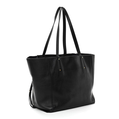 Chloe Smooth Calfskin Medium Milo Shopping Tote Black 3 of 11