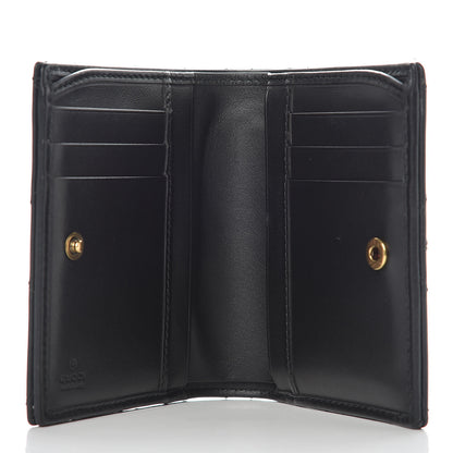 Gucci Calfskin Matelasse GG Marmont ID Card Case Wallet Black 6 of 11