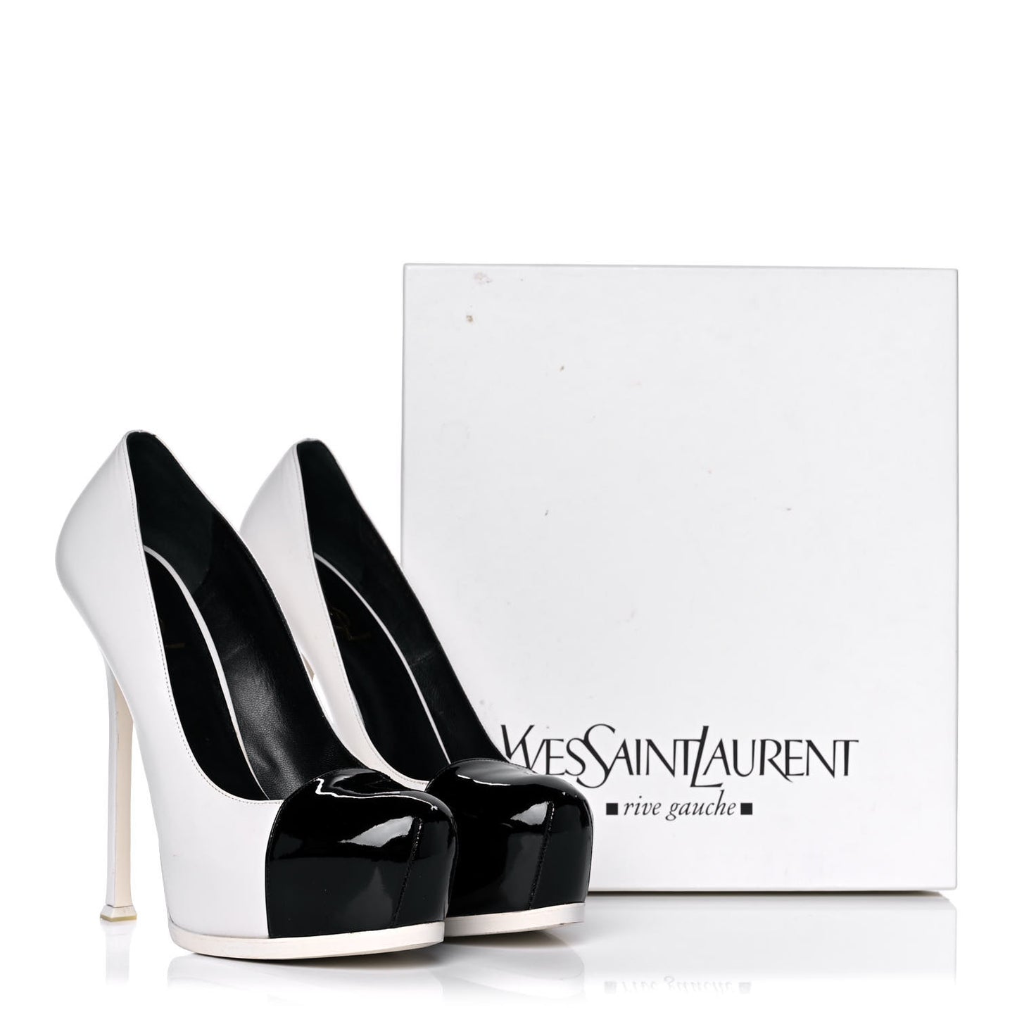 Calfskin Vitello Vernice Tribtoo 105 Pumps 41 Porcellana Black