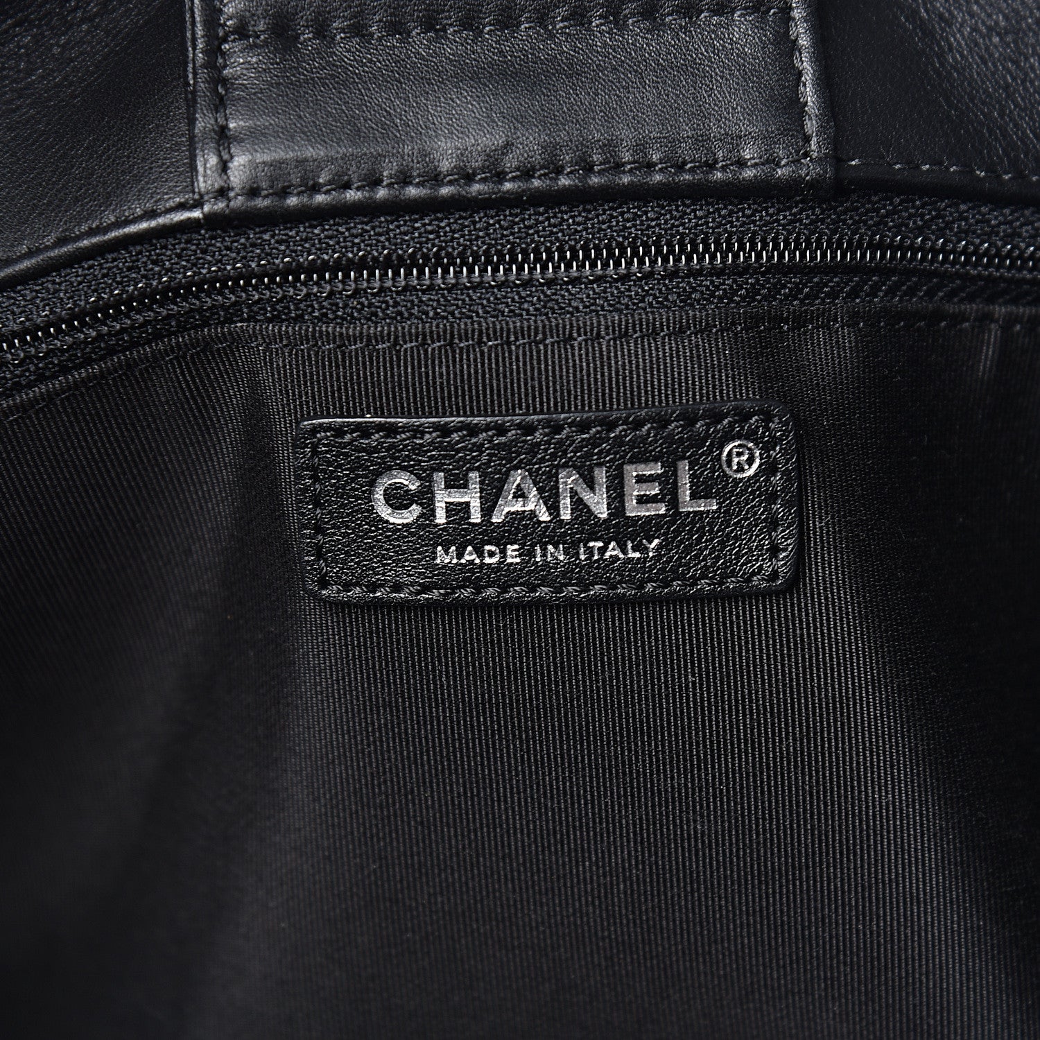 Chanel Calfskin Quilted Large Classic Shopping Tote Black 5 of 10