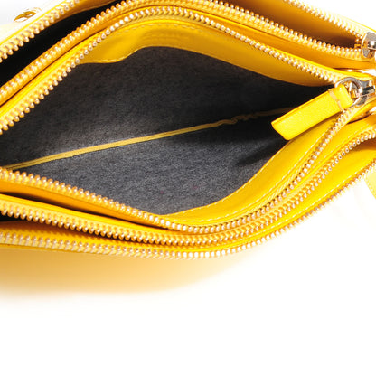 Celine Lambskin Trio Crossbody Bag Sun Yellow 7 of 9