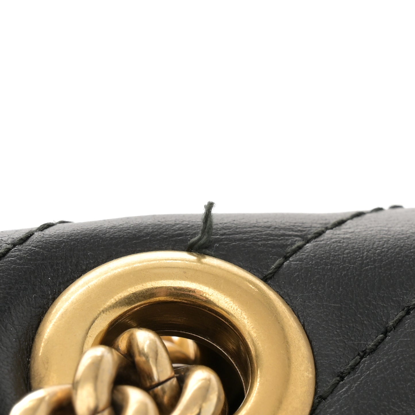 Calfskin Matelasse Small GG Marmont Shoulder Bag Black