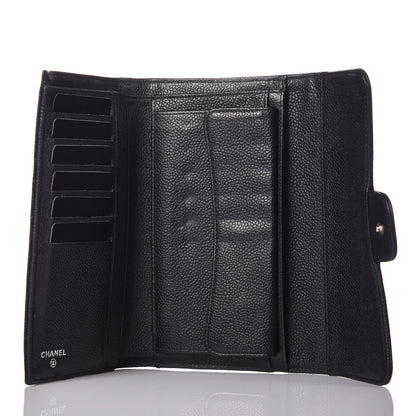 Chanel Caviar Quilted Large Flap Wallet Black 6 of 9