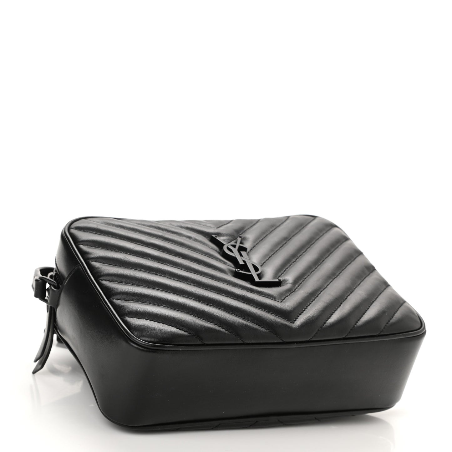 Calfskin Matelasse Monogram Lou Camera Bag Black