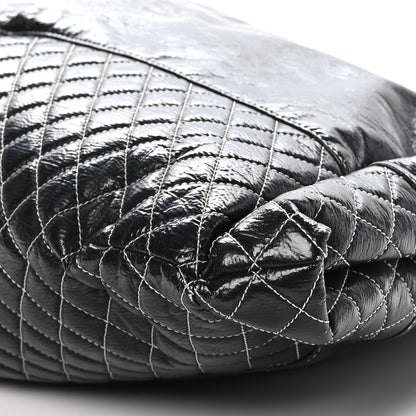 Chanel Vinyl Quilted Melrose Degrade Tote Black 10 of 10