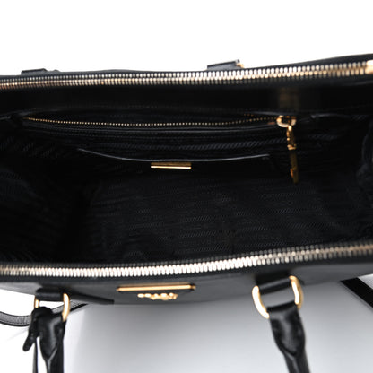 Prada Saffiano Medium Galleria Double Zip Tote Black 4 of 5