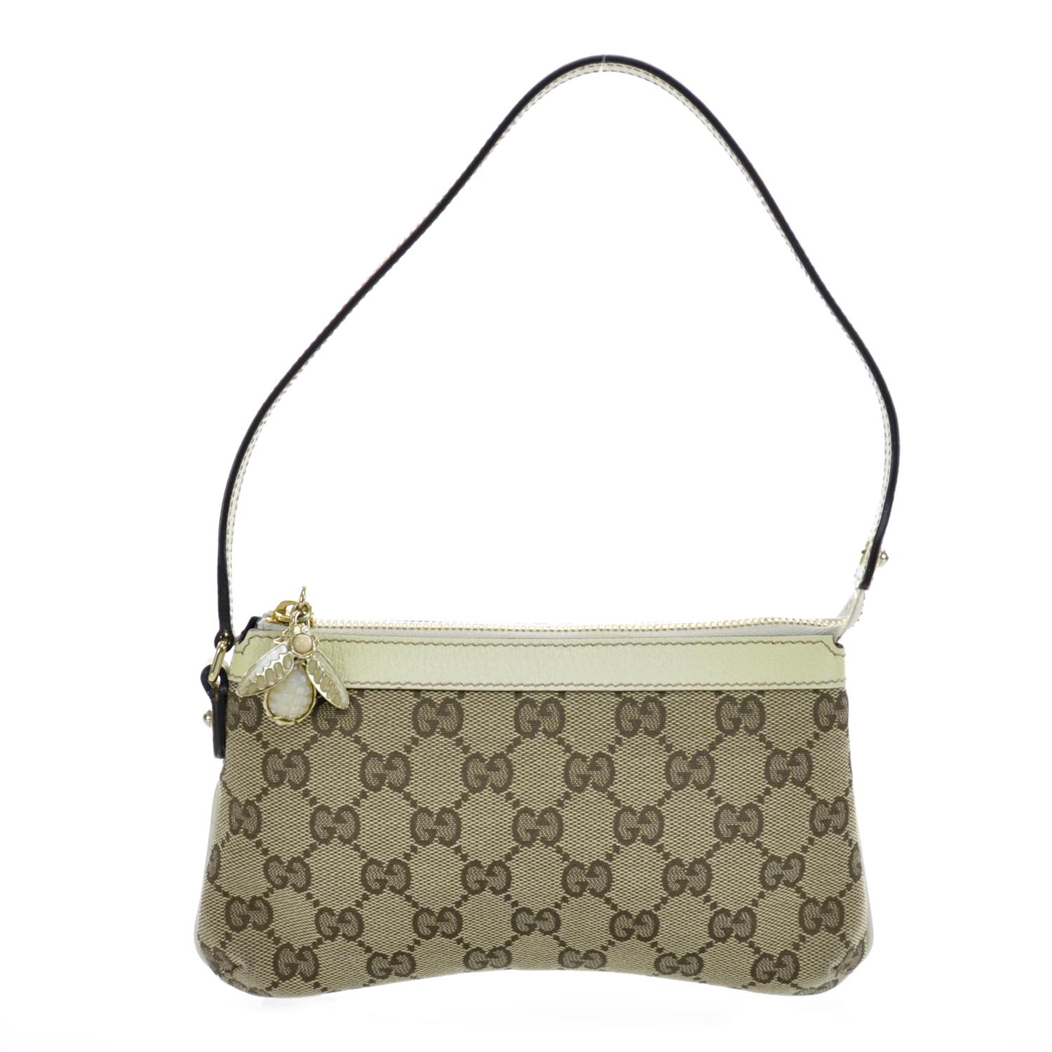 Gucci Monogram Bumble Bee Charm Pochette 1 of 11
