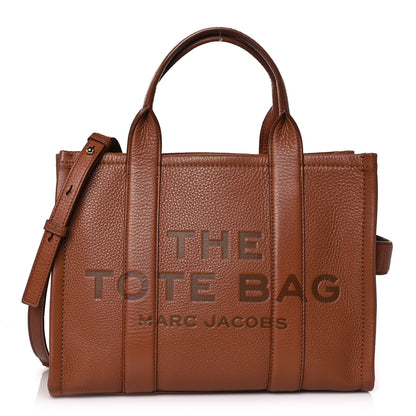 Marc Jacobs Grained Calfskin Medium The Tote Bag Argan Oil 1 of 10