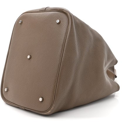 Hermes Taurillon Clemence Picotin Lock TGM Etoupe 9 of 13