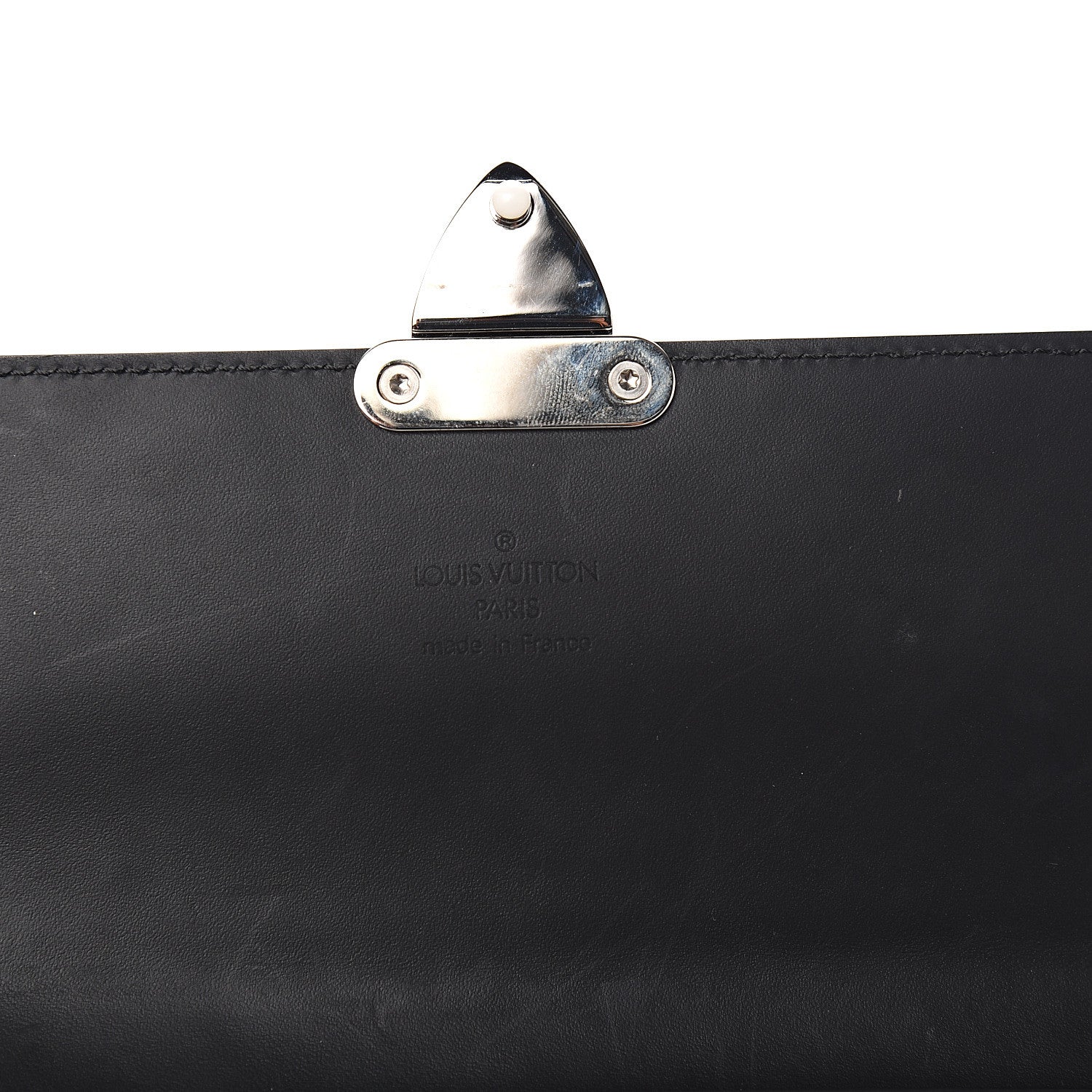Louis Vuitton Monogram Glace Anouchka Pochette MM Black 5 of 10