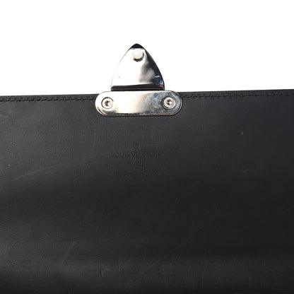 Louis Vuitton Monogram Glace Anouchka Pochette MM Black 5 of 10