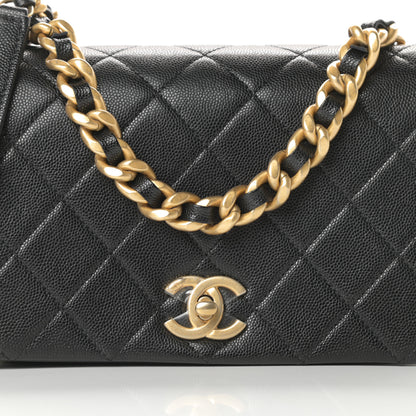 Chanel Caviar Quilted Small Fashion Therapy Flap Bag Black 8 of 11