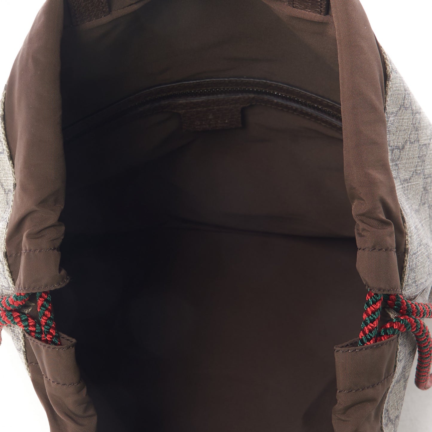 GG Supreme Monogram Neo Vintage Drawstring Backpack Beige New Acero Crop