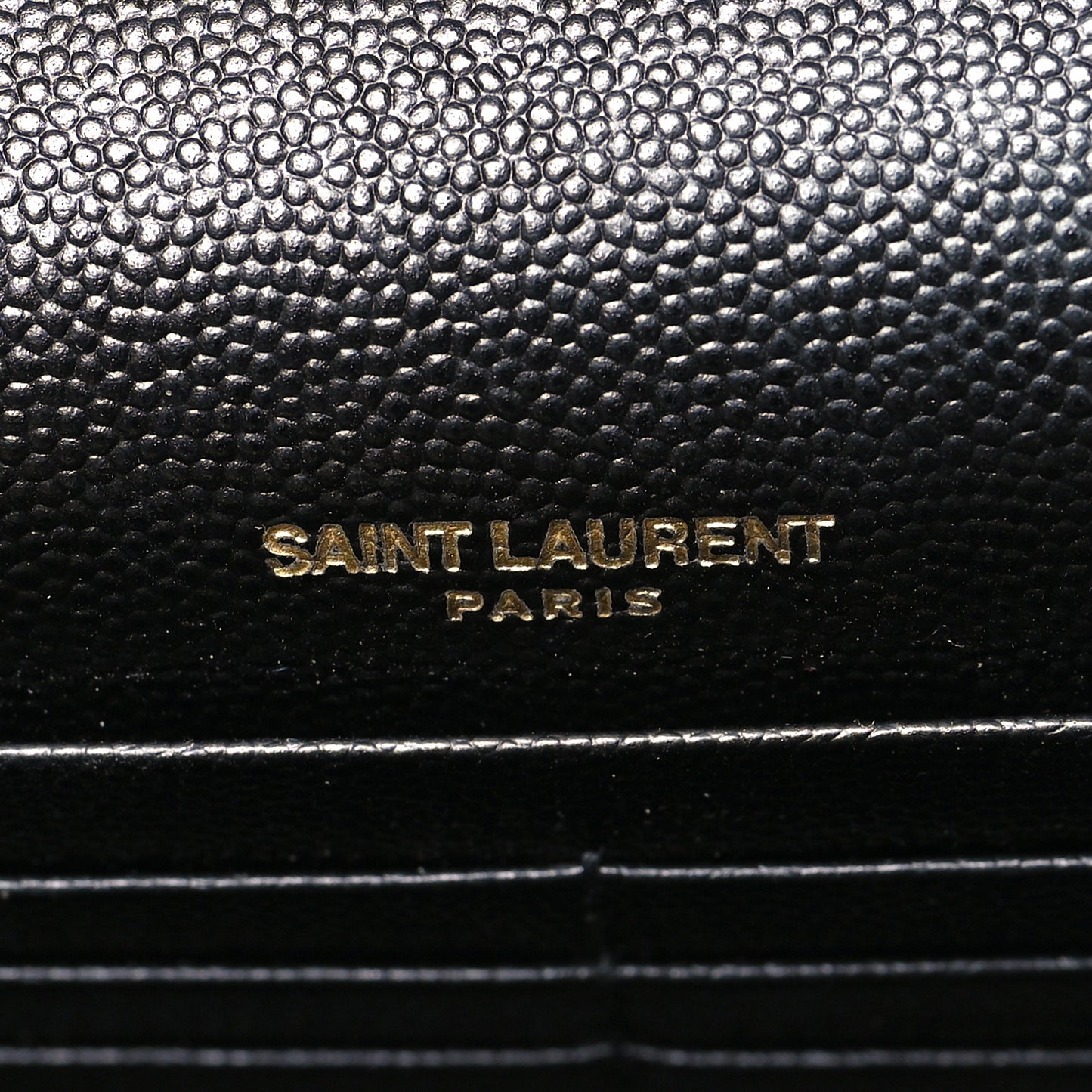 Grain De Poudre Classic Monogram Kate Tassel Chain Wallet Black