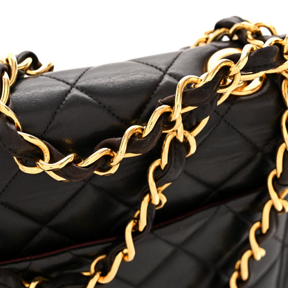 Chanel Lambskin Quilted Jumbo Single Flap Black 14 of 16