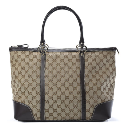 Gucci Monogram Lovely Heart Tote Brown 1 of 12