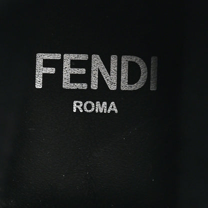 Fendi Nylon Baguette Domino 50mm Biker Boots 41 Eddie Black 8 of 10