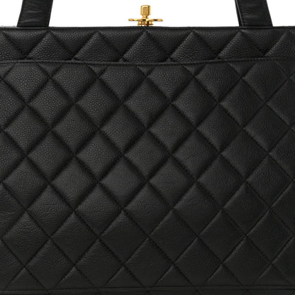Chanel Caviar Quilted Frame Shoulder Bag Black 9 of 11