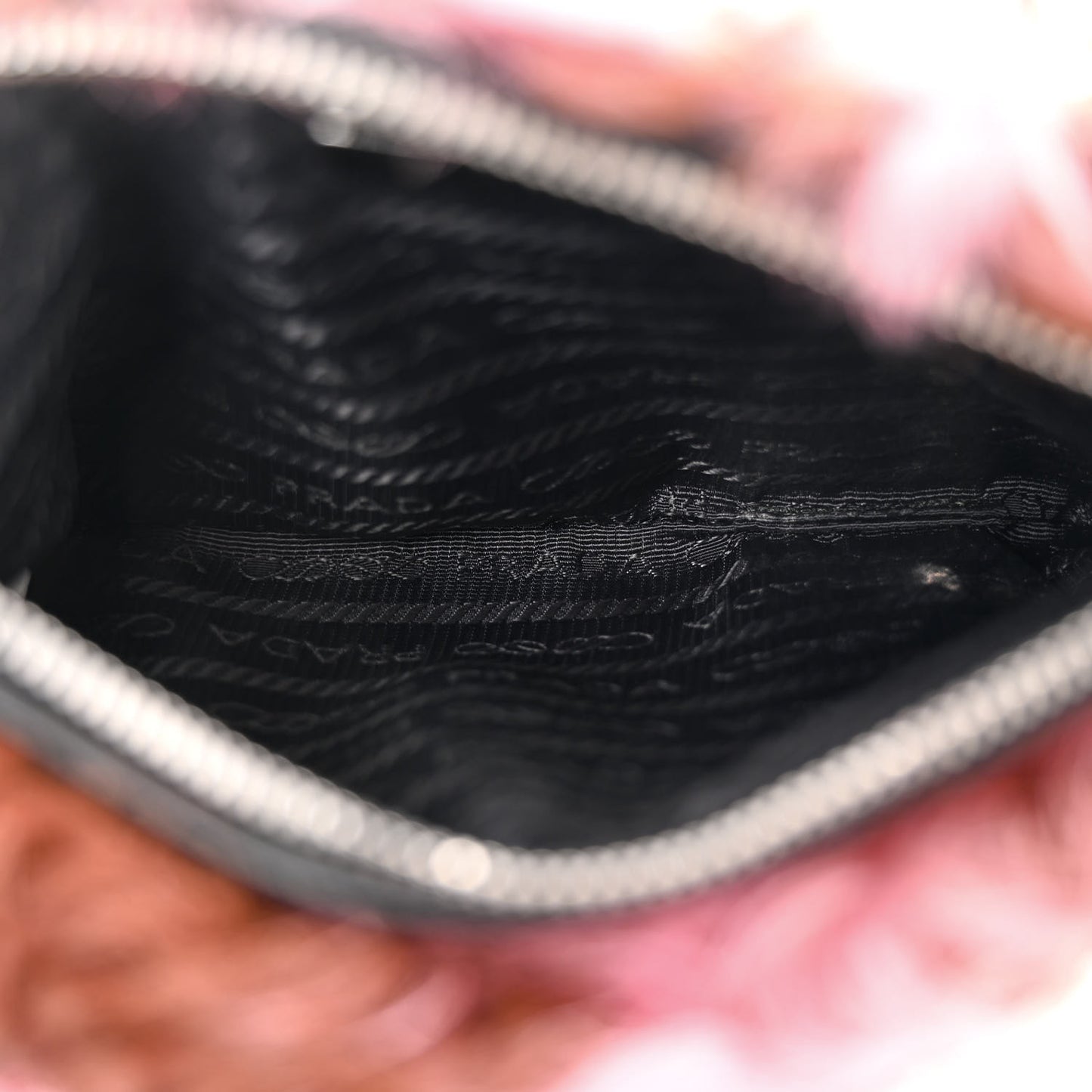 Montone Shearling Chain Bag Begonia Cammello