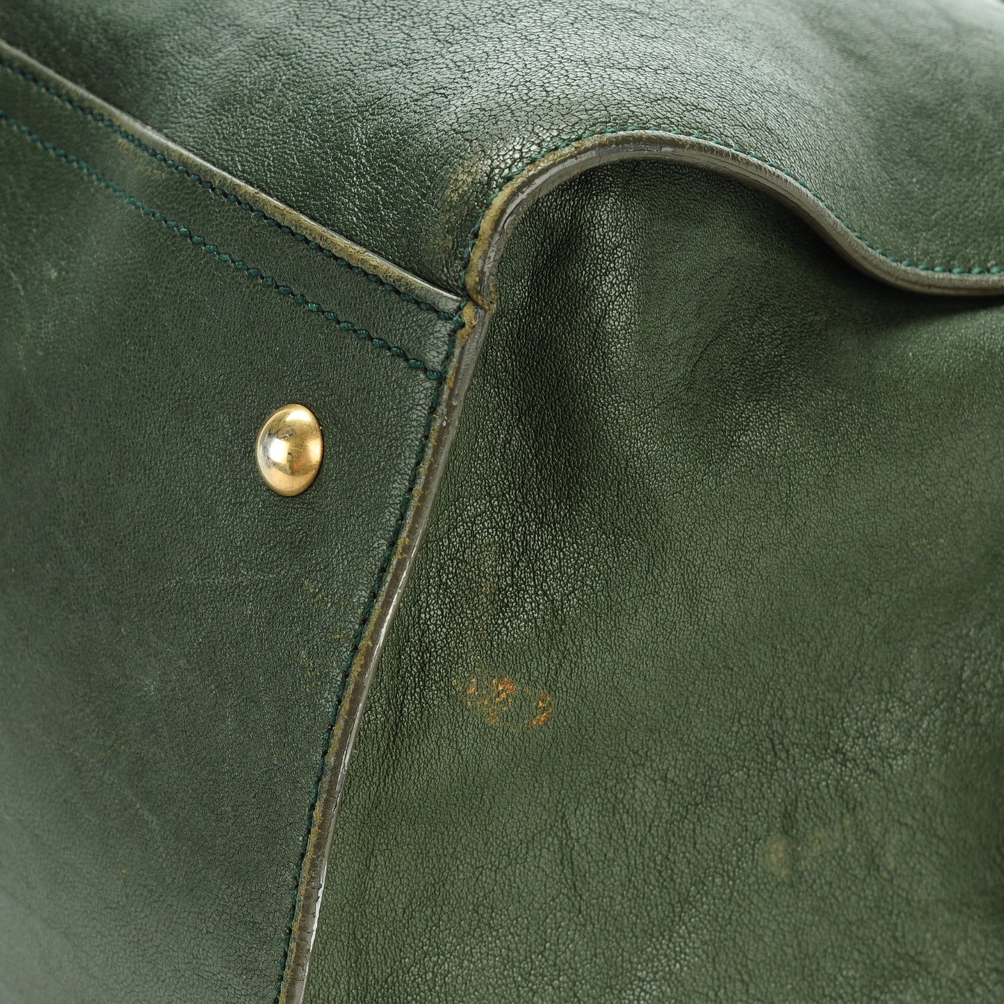 Sheepskin Large Cabas Chyc Dark Green