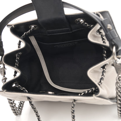 Chanel Caviar Quilted Small CC Bucket Bag Grey 5 of 12