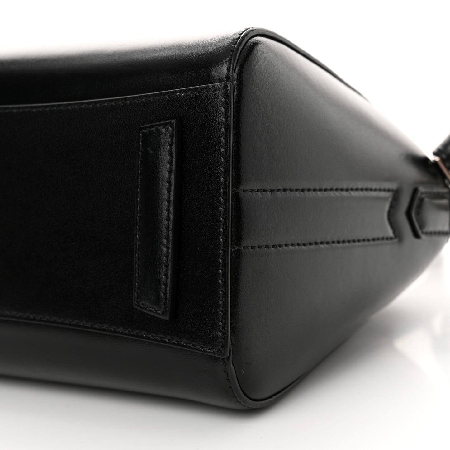 Shiny Lord Calfskin Mini Antigona Black