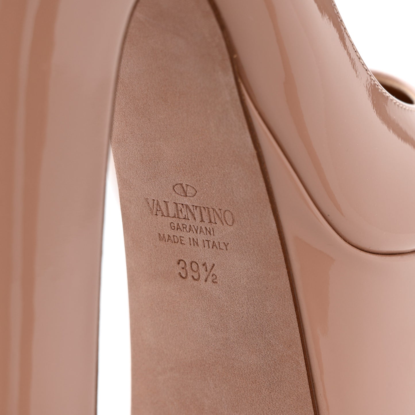 Patent Tan-Go 55/155mm Platform Pumps 39.5 Rose Cannelle
