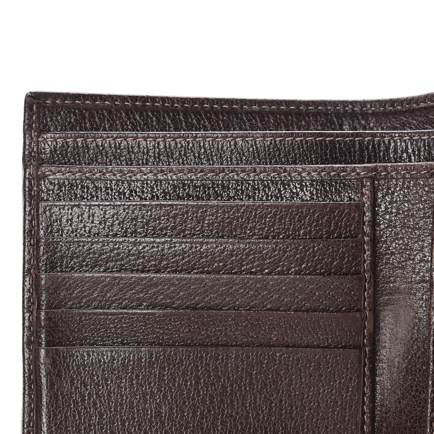 Gucci Monogram Abbey Compact Wallet Dark Brown 9 of 18