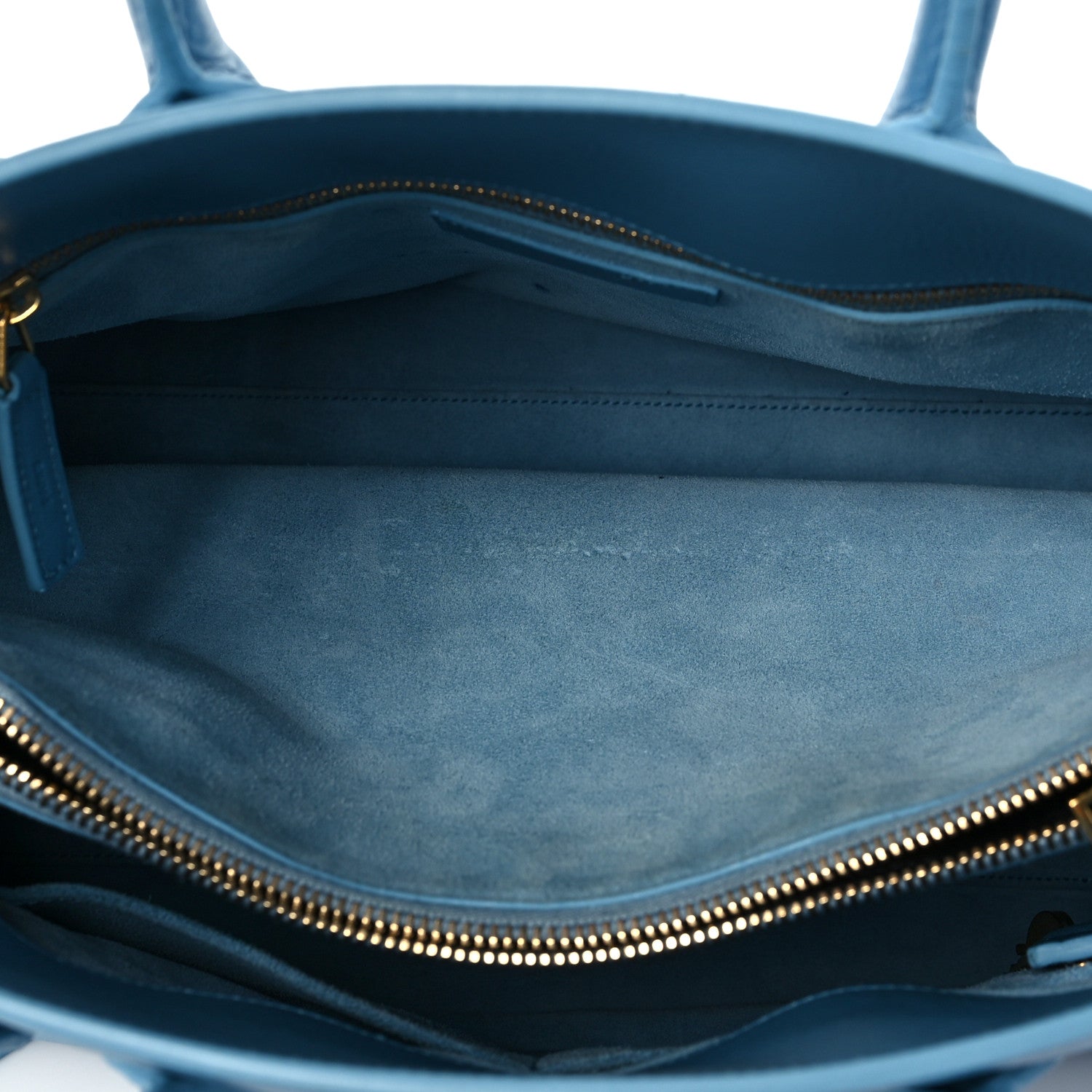 Saint Laurent Grained Calfskin Small Sac De Jour Light Blue 5 of 9