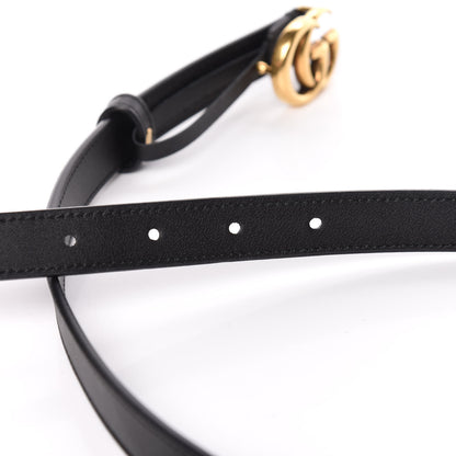 Gucci Calfskin Double G 20mm Belt 75 30 Black 6 of 7