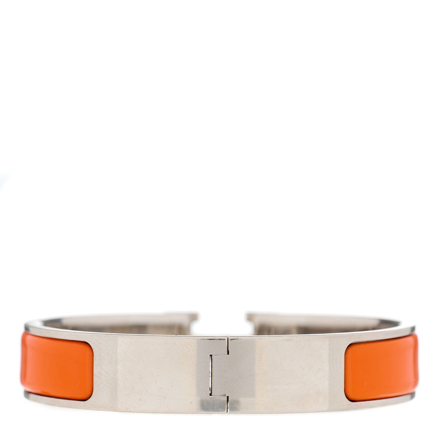 Enamel Narrow Clic Clac H Bracelet PM Orange