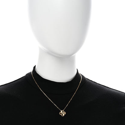 Van Cleef & Arpels 18K Yellow Gold Guilloche Vintage Alhambra Pendant Necklace 2 of 6