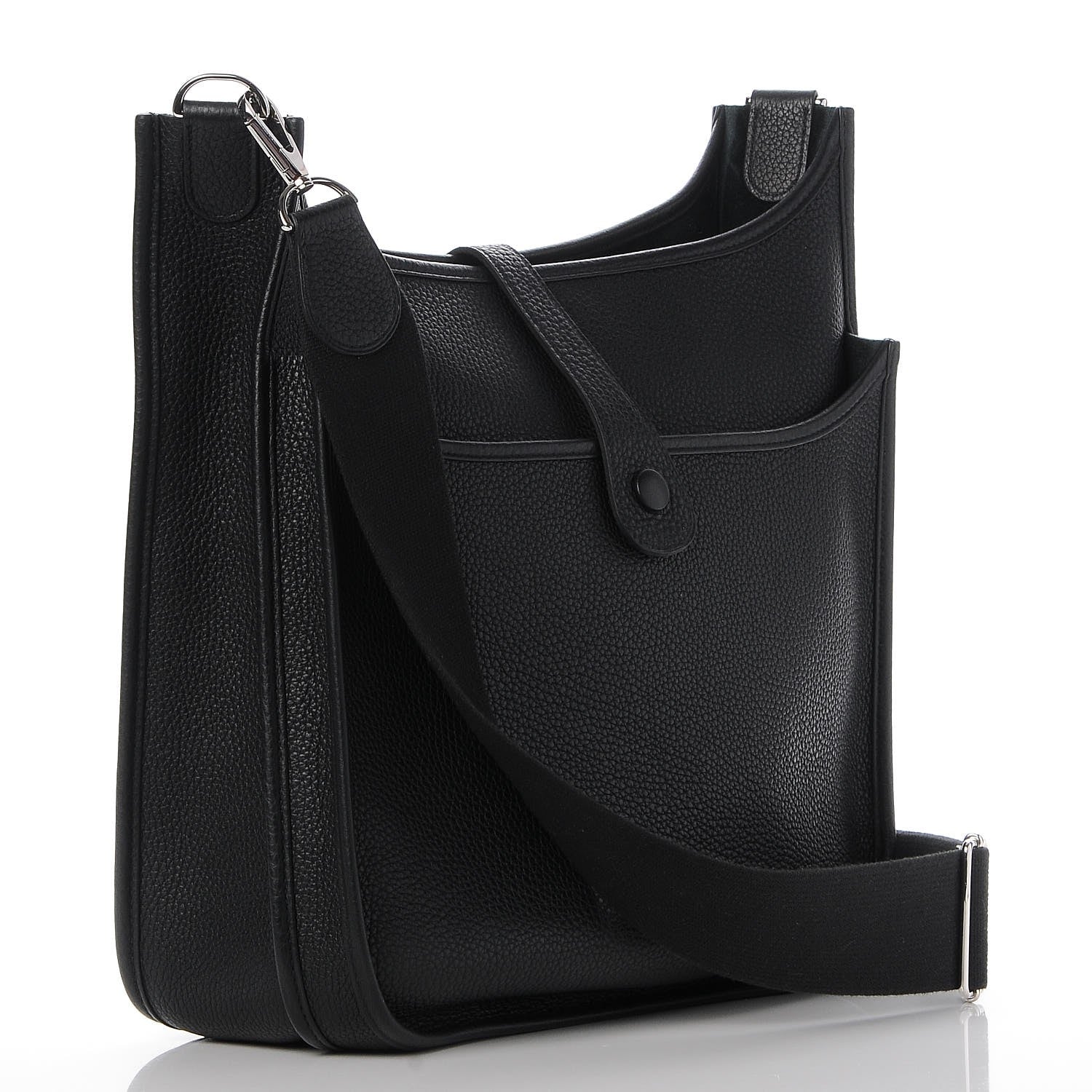 Hermes Taurillon Clemence Evelyne III GM Black 3 of 8