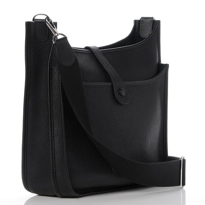Hermes Taurillon Clemence Evelyne III GM Black 3 of 8