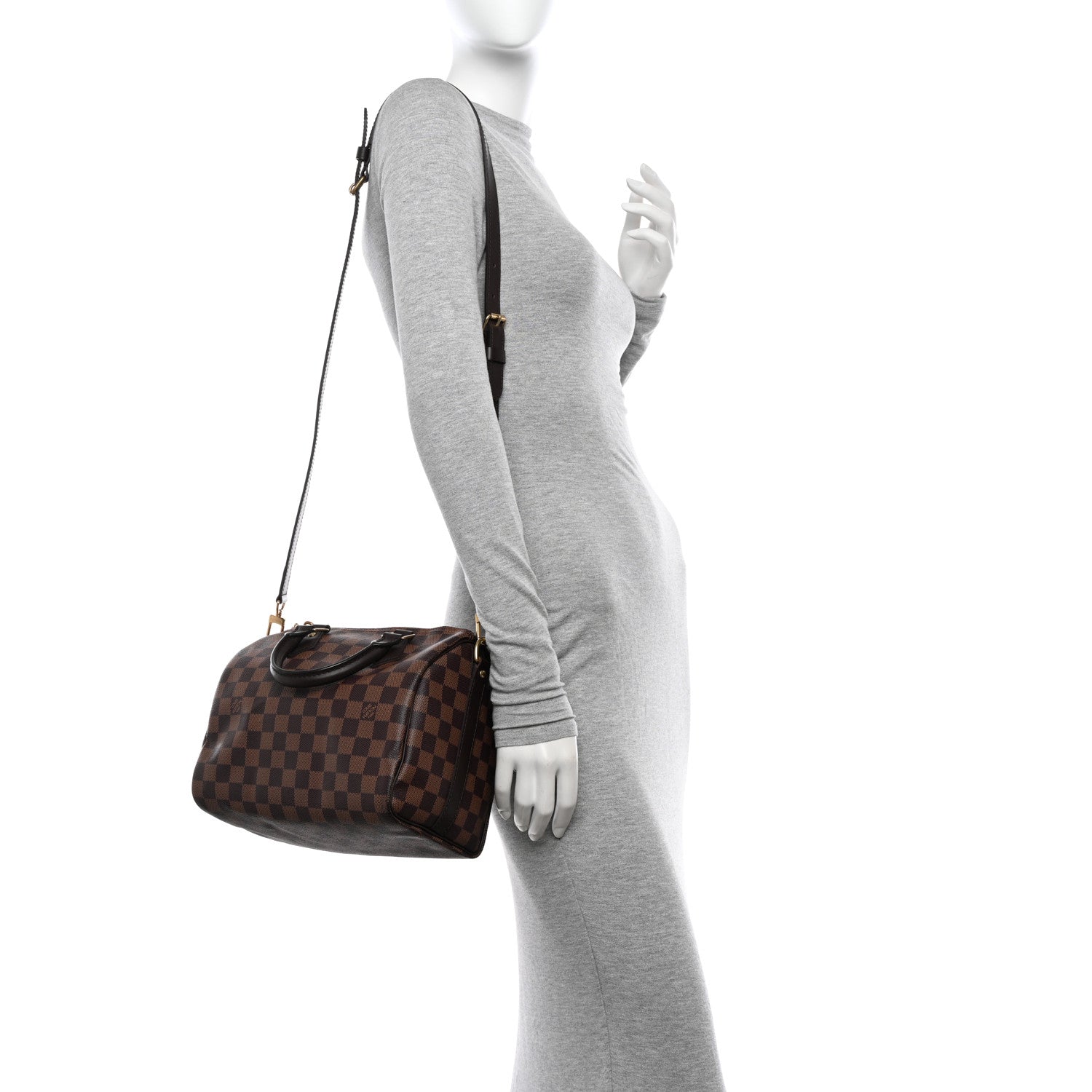 Louis Vuitton Damier Ebene Speedy Bandouliere 25 2 of 11