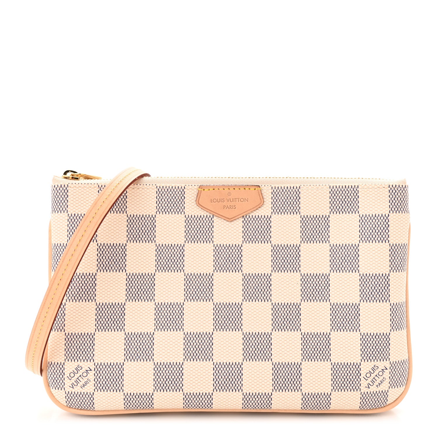 Louis Vuitton Damier Azur Double Zip Pochette 1 of 13