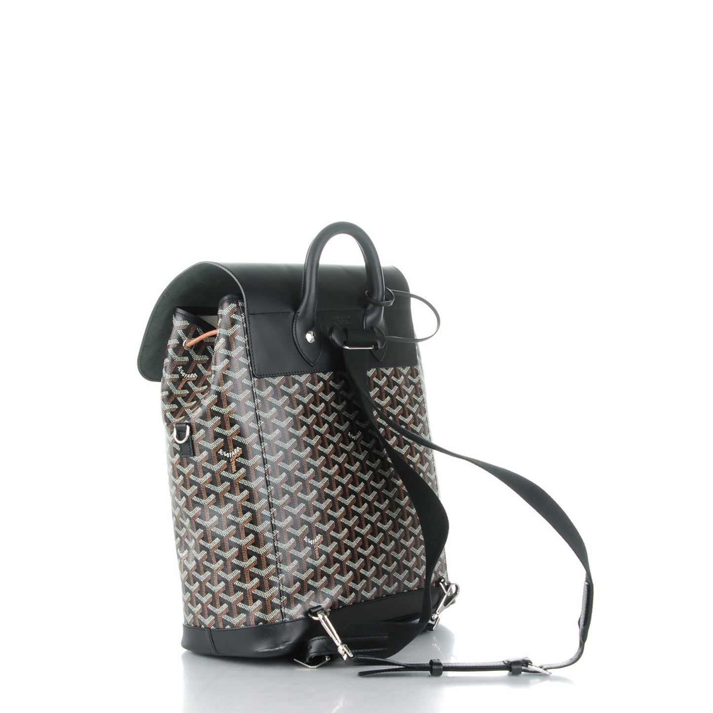 Goyardine Calfskin Alpin Backpack Black