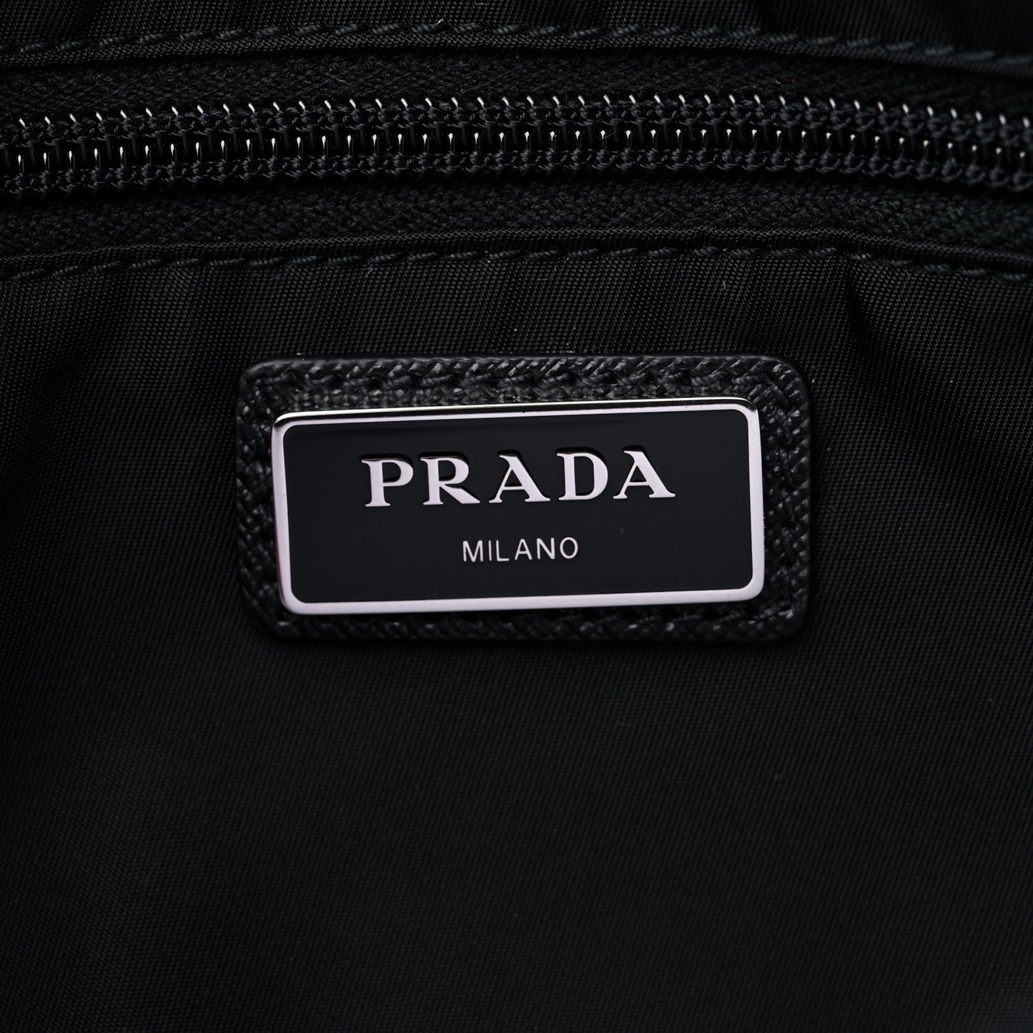 Re-Nylon Saffiano Belt Bag Black