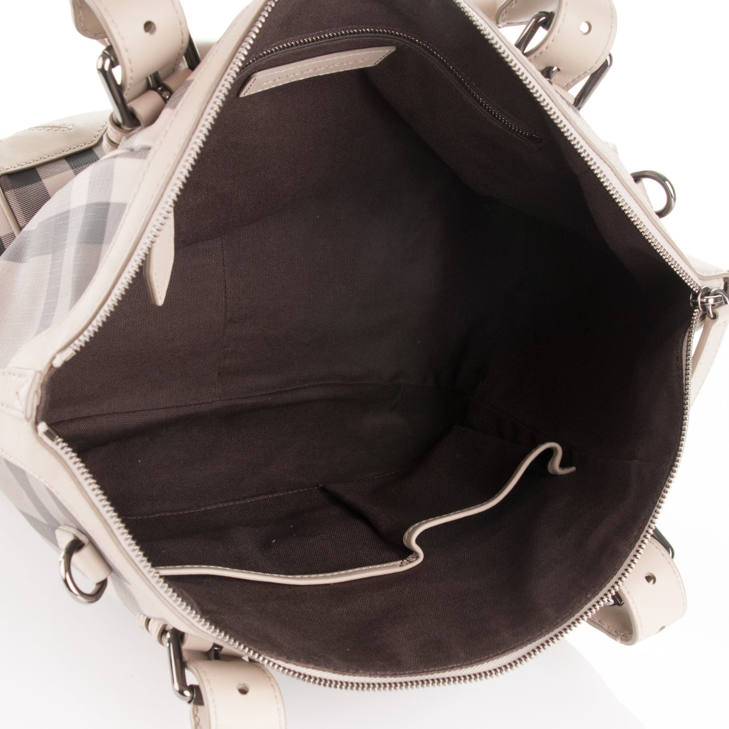 Smoked Check Tote Trench