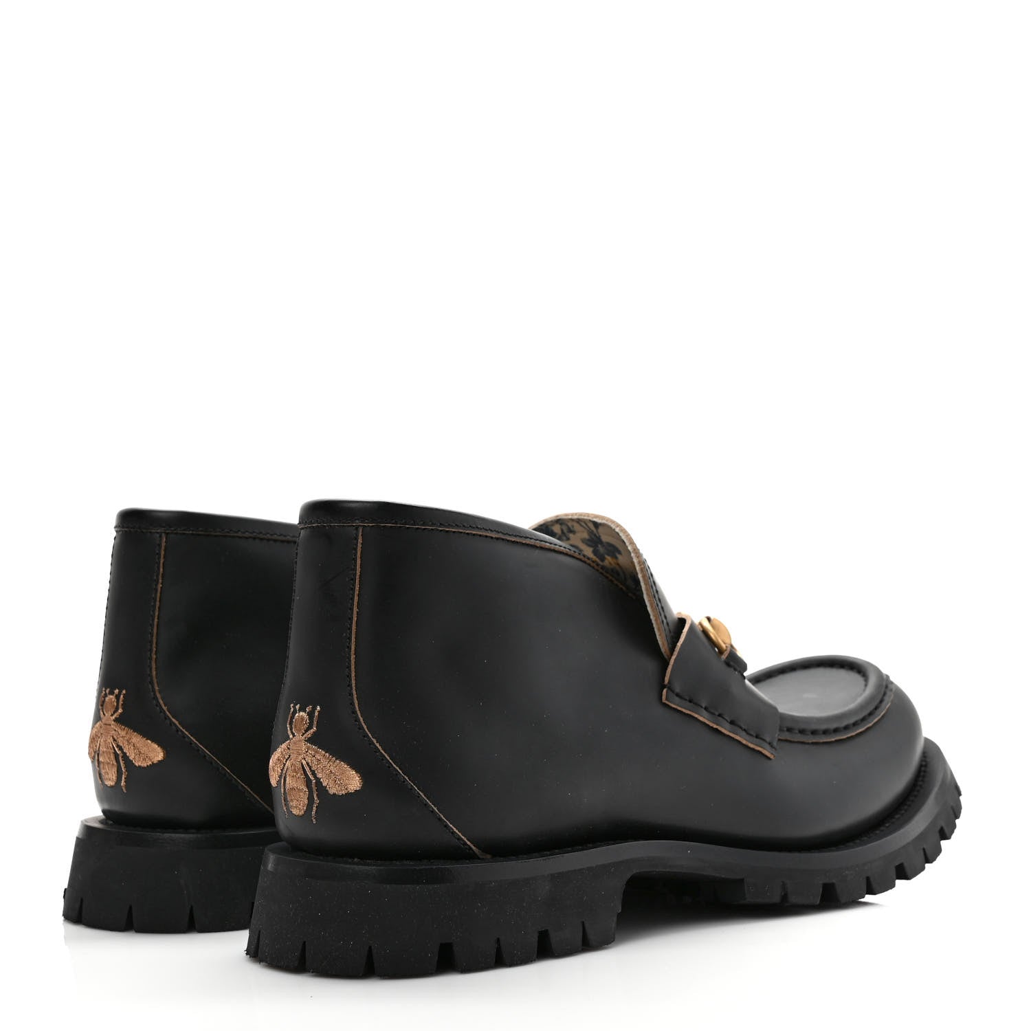 Gucci Cordovan Lux Mens Harald Horsebit Ankle Boots 10 Black 4 of 9