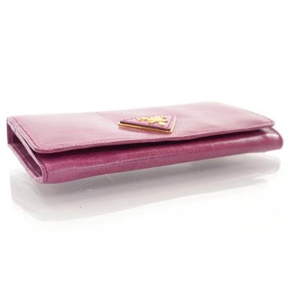 Prada Vitello Shine Flap Wallet Malva 4 of 7