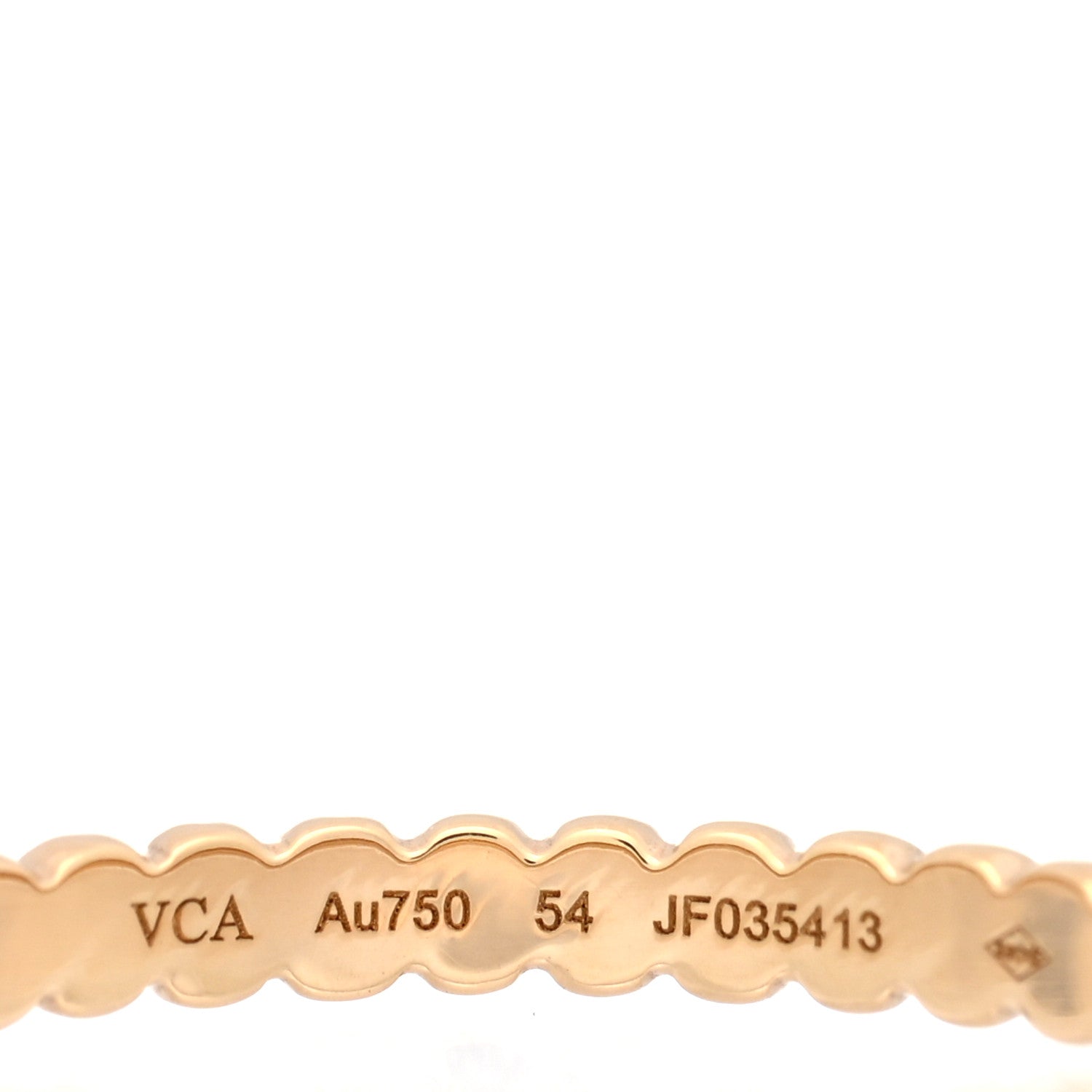 Van Cleef & Arpels 18K Yellow Gold Small Perlee Ring 54 6.75 4 of 4