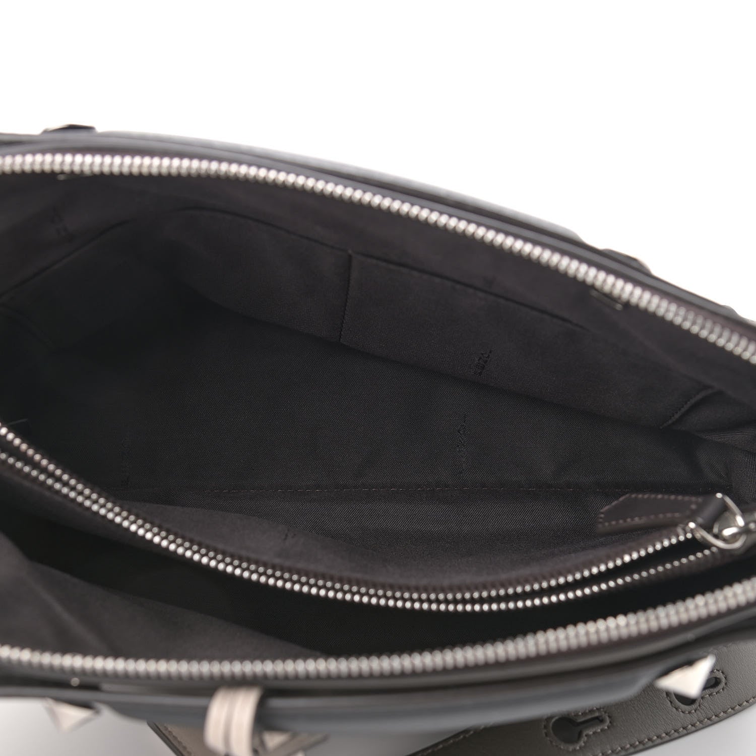 Fendi Vitello Dolce 4 Color Medium By The Way Boston Bag Carbone Grigio Polvere Multicolor 5 of 9