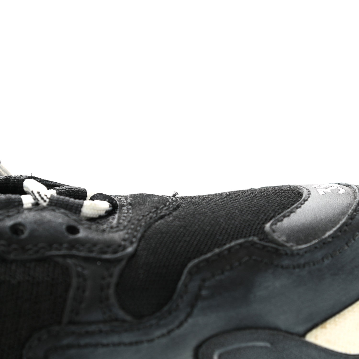 Balenciaga Fabric Mesh Washed Effect Womens Triple S Sneakers 38 Black Red 12 of 12