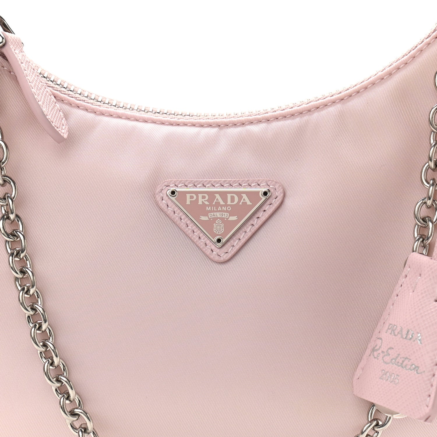 Prada Nylon Re-Edition 2005 Shoulder Bag Alabastro 9 of 11