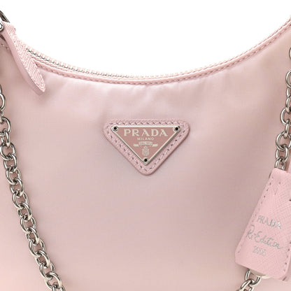 Prada Nylon Re-Edition 2005 Shoulder Bag Alabastro 9 of 11