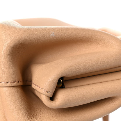 Bottega Veneta Calfskin The Point Coin Purse Almond 9 of 9