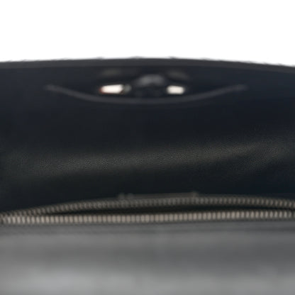 Bulgari Quilted Nappa Smooth Calfskin Serpenti Forever Diamond Blast Shoulder Bag Black 6 of 10