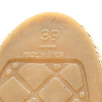 Chanel Lambskin CC Espadrilles 39 Beige Black 7 of 9