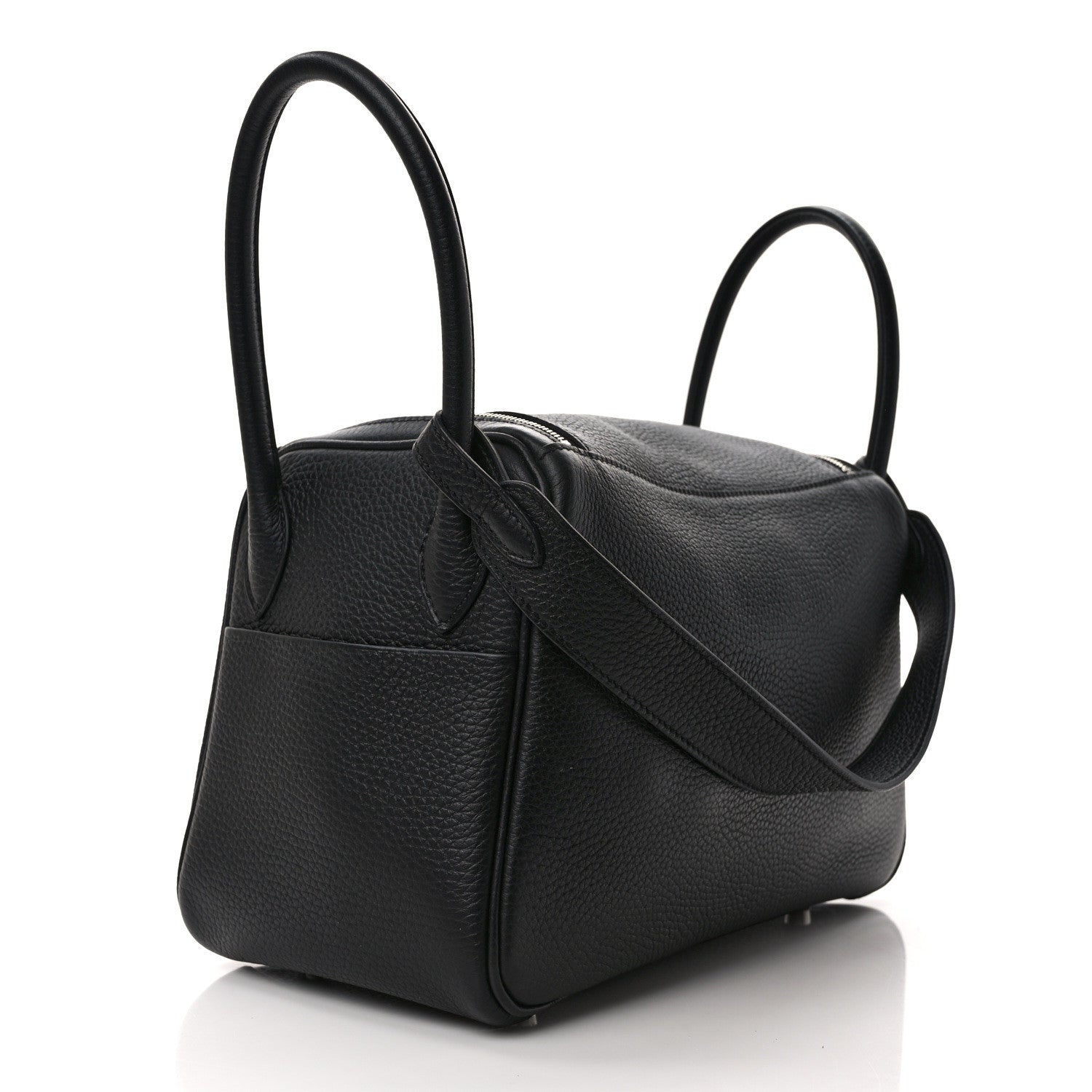 Hermes Taurillon Clemence Lindy 26 Black 3 of 10